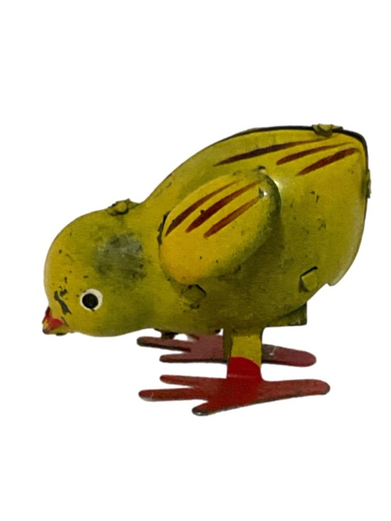 Other - Vintage Wind-up Tin Pecking Chicken